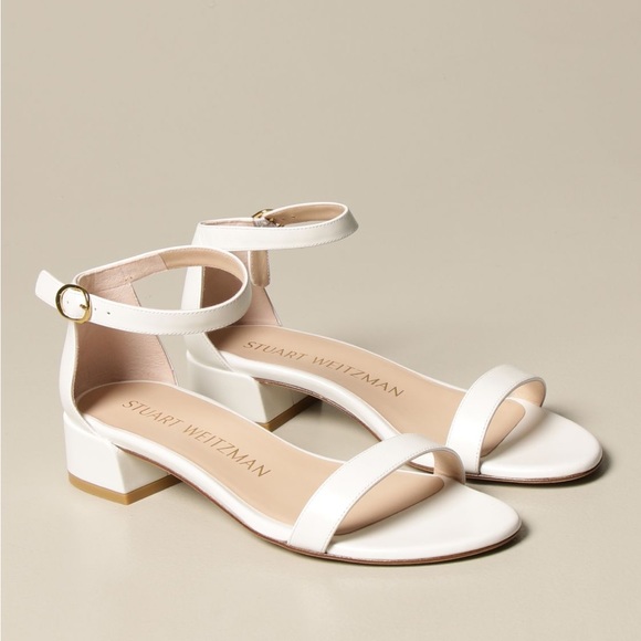 Stuart Weitzman Nudist June white shoe size 9 - Picture 1 of 5